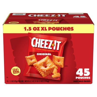 미국직구 치즈잇 Baked Snack Crackers, Cheddar, 1.5 oz, 45 ct