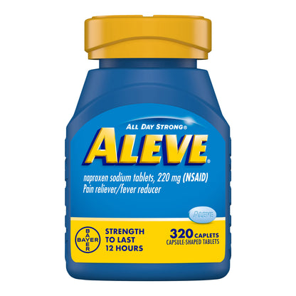 미국직구 알리브 상비약 Aleve Naproxen Sodium 220 mg. Pain Reliever/Fever Reducer, 320 Caplets