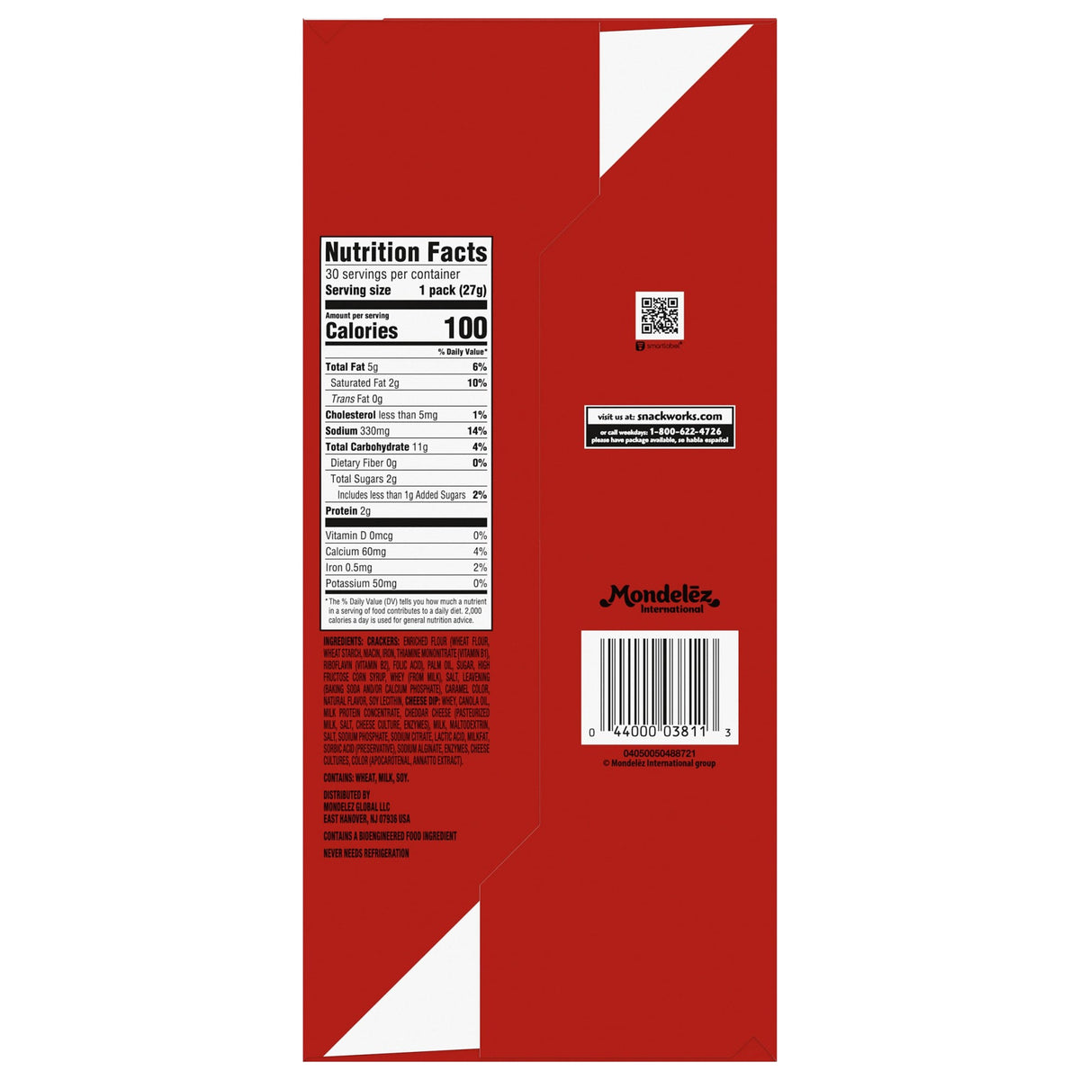 미국직구 리츠 Crackers Handi-Snacks, Crackers 'N Cheesy Dip, 0.95 oz, 30 ct