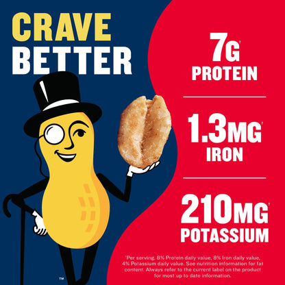 미국직구 플랜터스 Lightly Salted Dry Roasted Peanuts, 7g Protein (8% DV) per serving, Plant Based Protein Snacks for Adults, 16 oz Resealable Jar