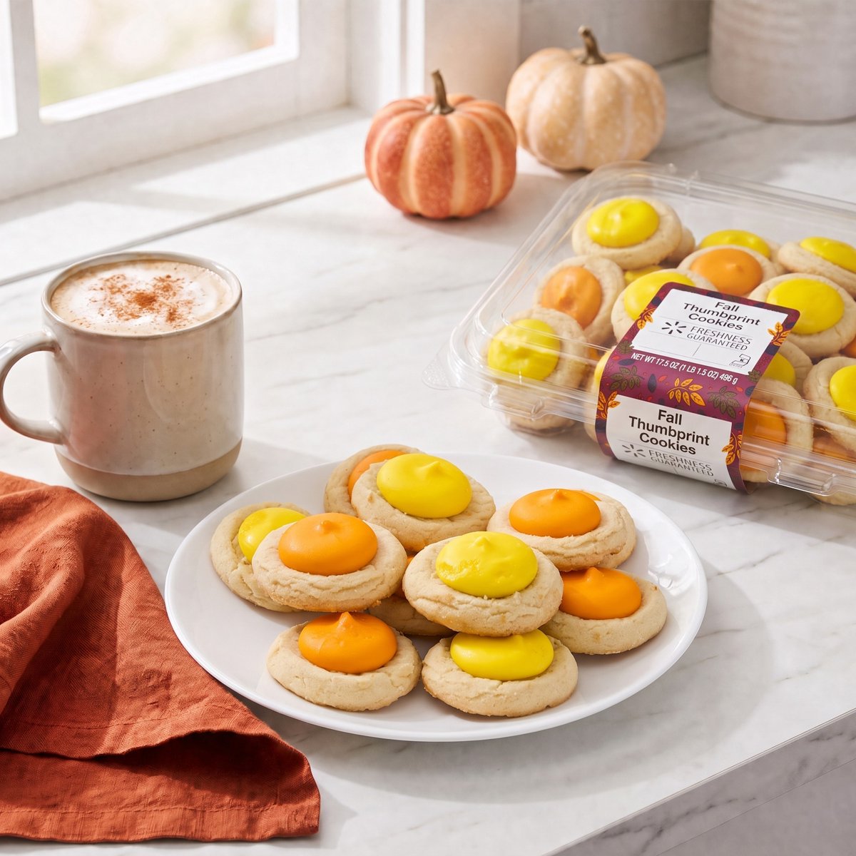 미국직구 Freshness Guaranteed Fall 과자 496g / Freshness Guaranteed Fall Thumbprint Cookies, 496 2