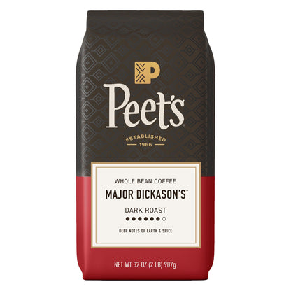 미국직구 Peet's Coffee Major Dickason's Blend Whole Bean Coffee, Dark Roast, 2 lbs