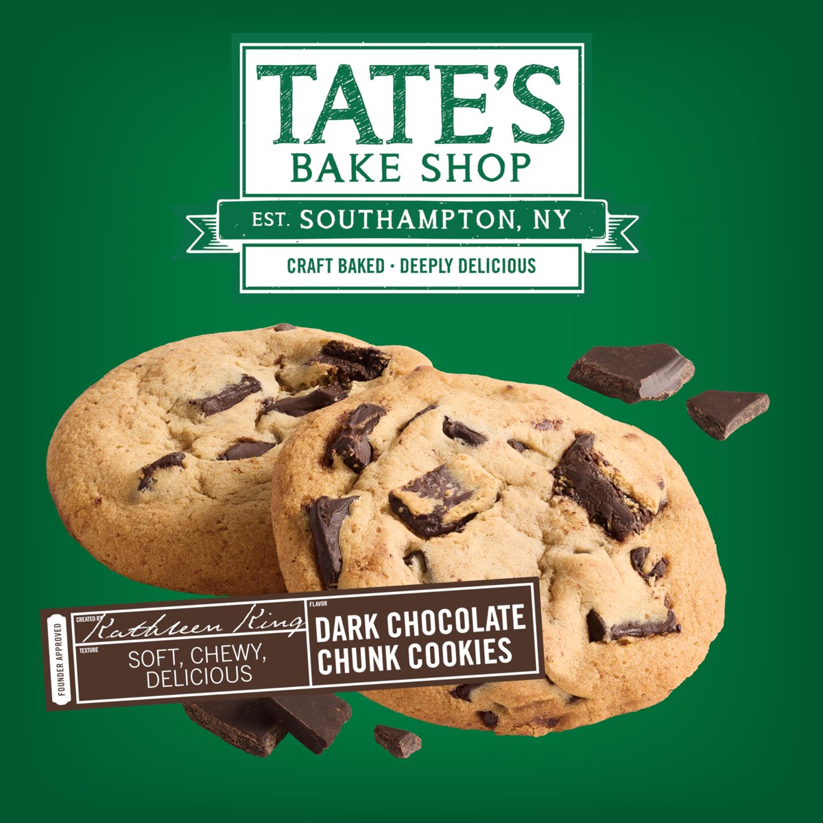 미국직구 3 Pack Tates 초콜릿 227g 3팩 / 3 Pack | Tates Bake Shop Soft Baked Cookies, Dark Chocolat 4