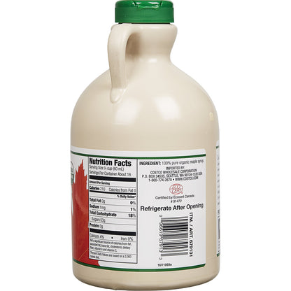 미국직구 Kirkland Signature Organic Pure Maple Syrup, 33.8 oz