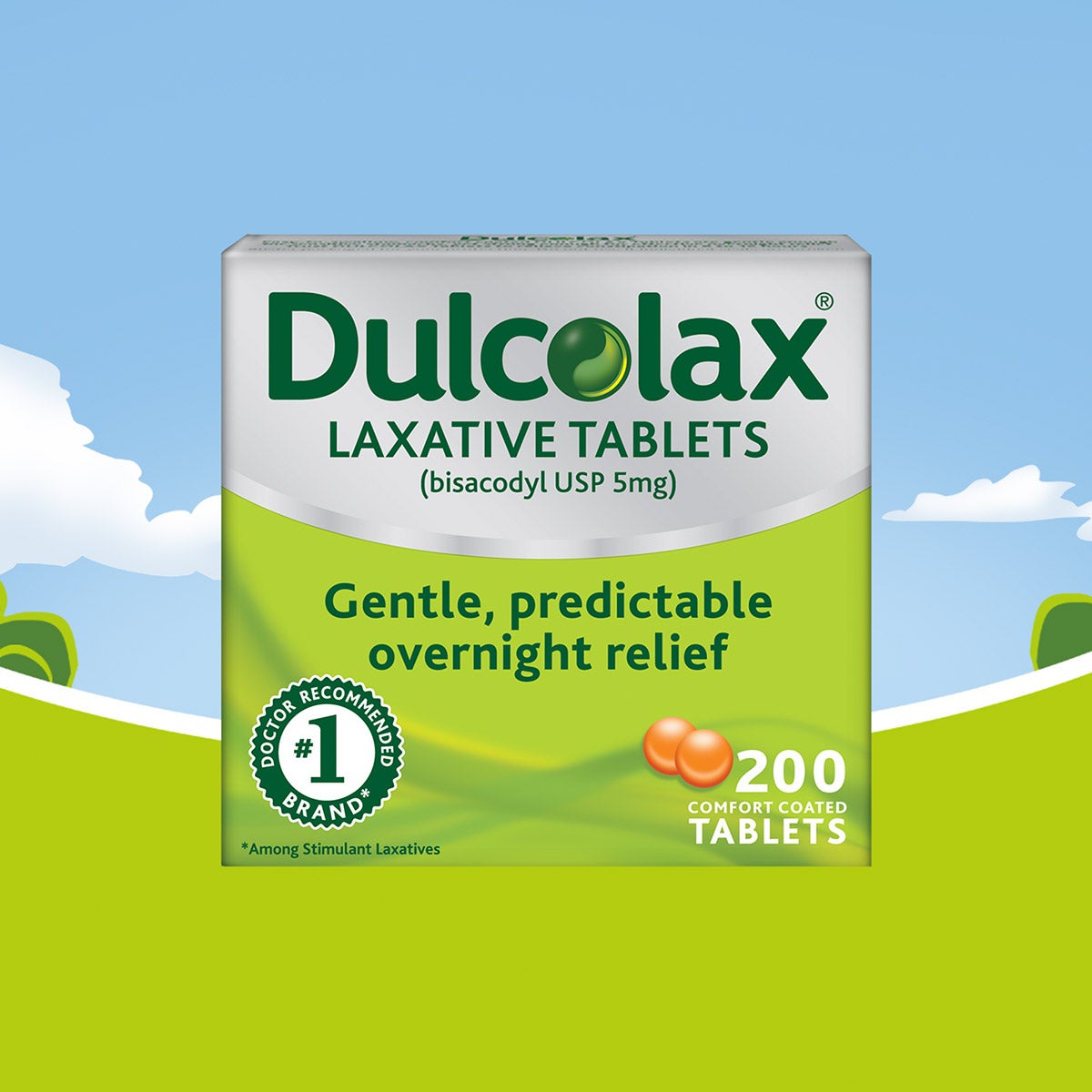 미국직구 둘코락스 생활건강 Dulcolax Overnight Laxative, 200 Tablets