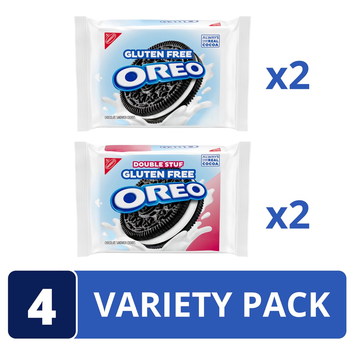 미국직구 3x Oreo 과자 6g / 3x | Oreo Original & Oreo Double Stuf Gluten Free Cookies Variety Pac 3