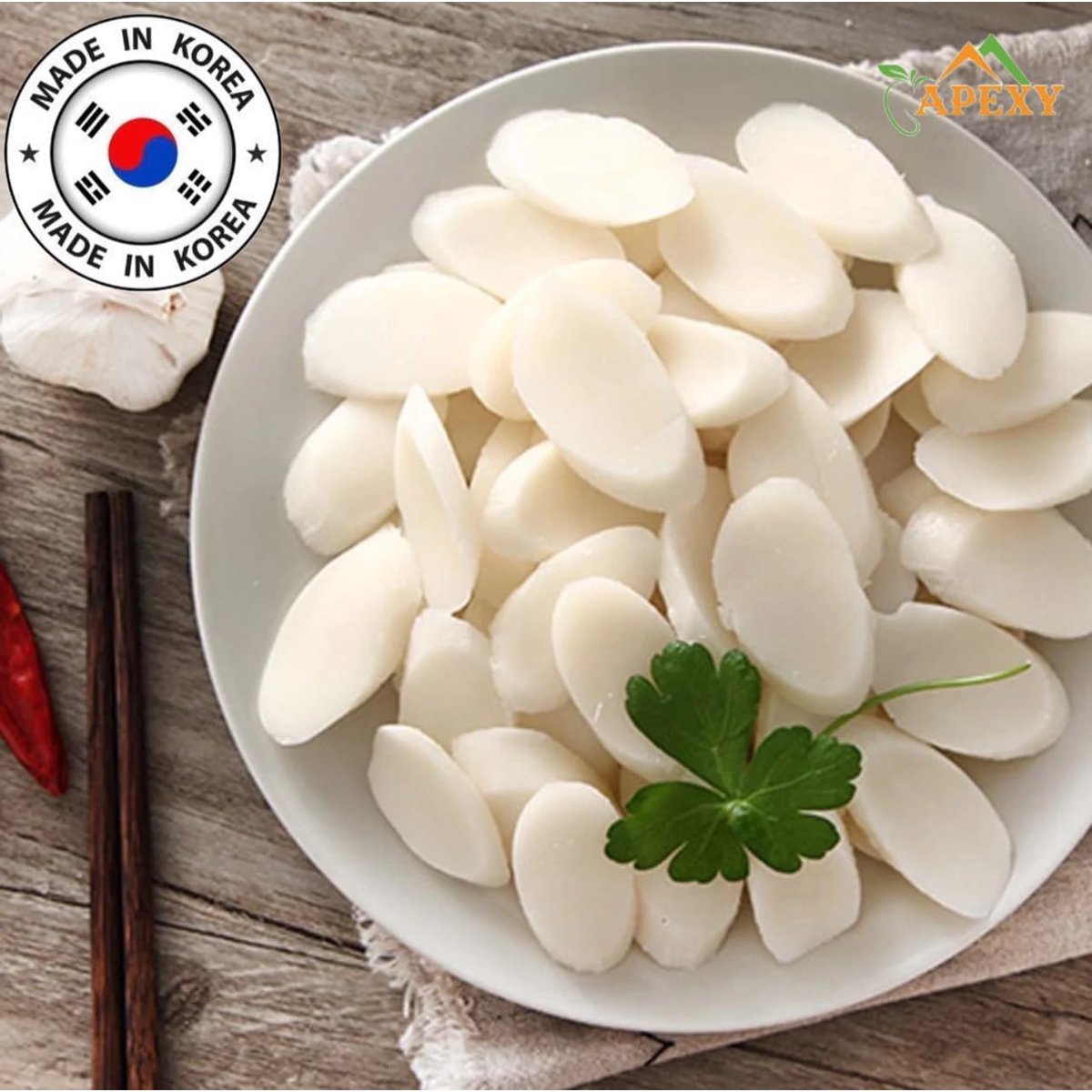 미국직구 Apexy Korean Tteokbokki 600g / Apexy Korean Tteokbokki Rice Cake Slice 600g | No MSG, 4