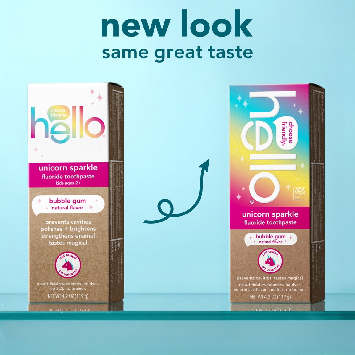 미국직구 hello Unicorn Sparkle 119g / hello Unicorn Sparkle Kids Toothpaste with Fluoride, Bub 2