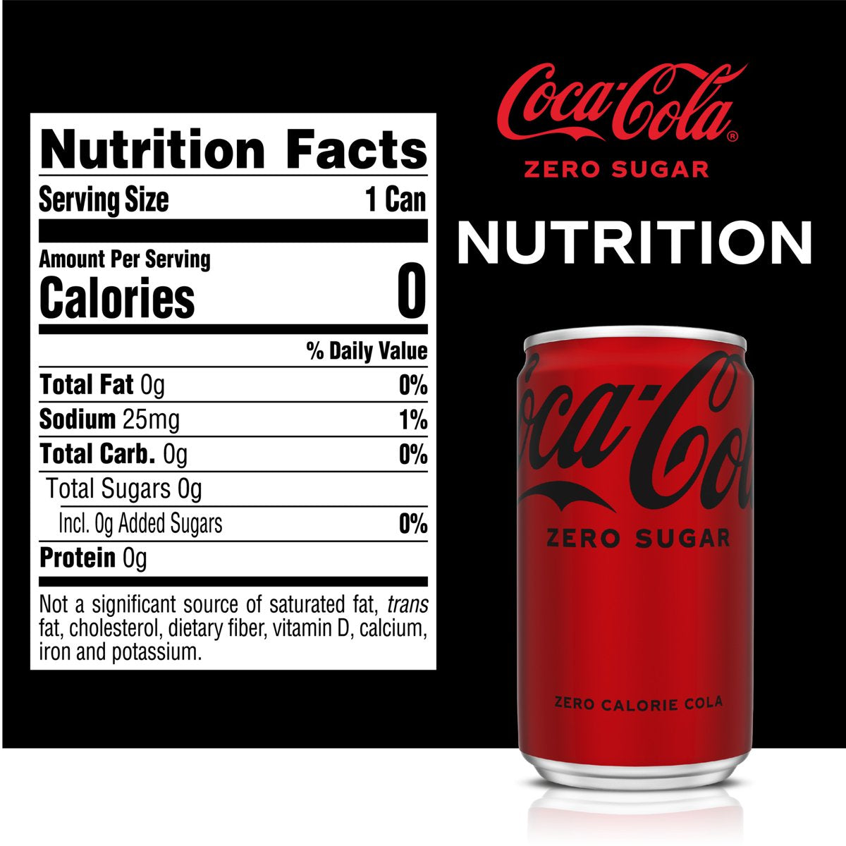 미국직구 Coca-Cola Zero Sugar 222ml 2팩 / Coca-Cola Zero Sugar Soda Mini Cans 10 pk / 222ml - P 3