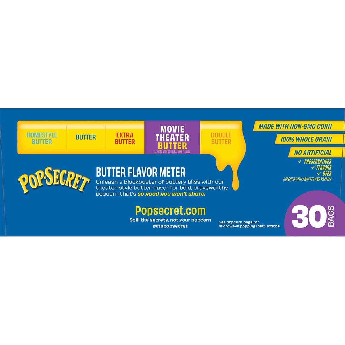 미국직구 Pop Secret Movie 85g / Pop Secret Movie Theater Butter Microwave Popcorn, 85g, 30 pk. 4