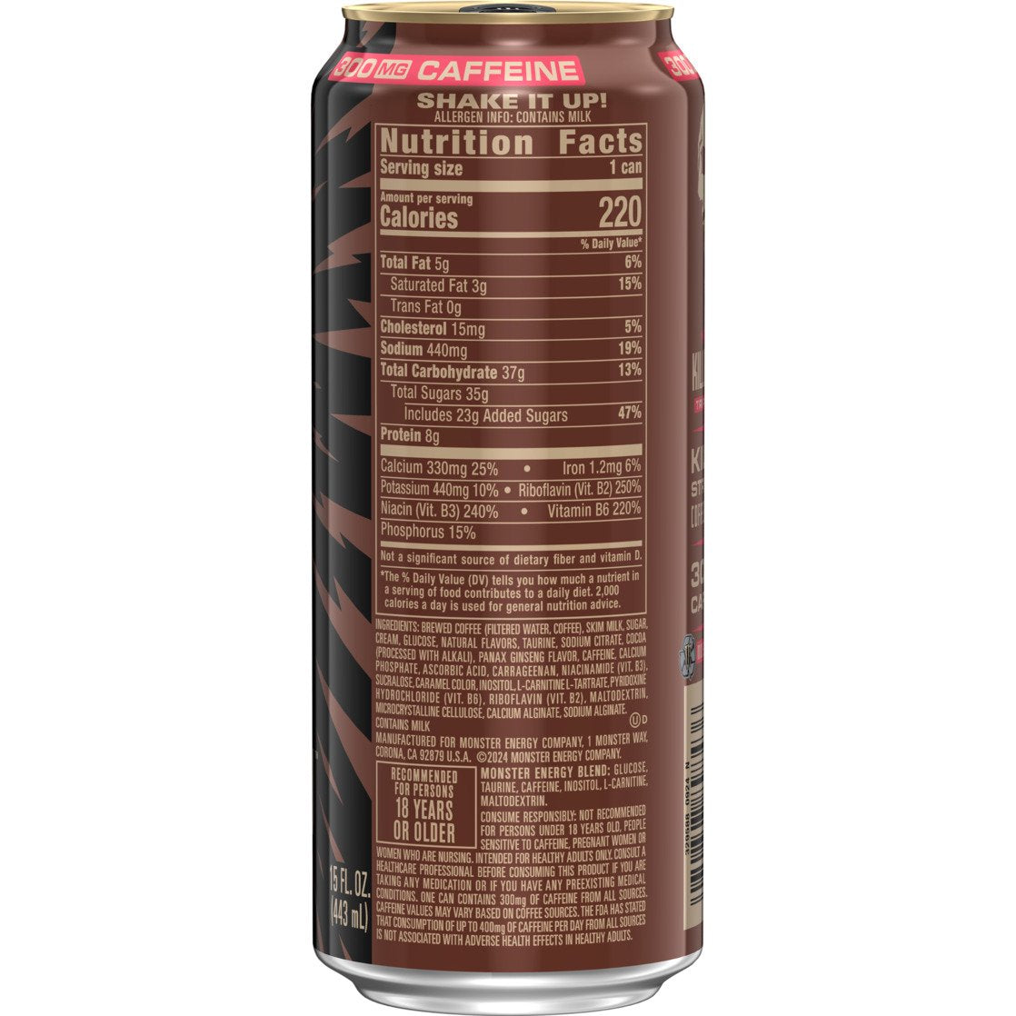 미국직구 Monster Energy Killer 커피 444ml 2팩 / Monster Energy Killer Brew, Loca Moca, Energy + C 4