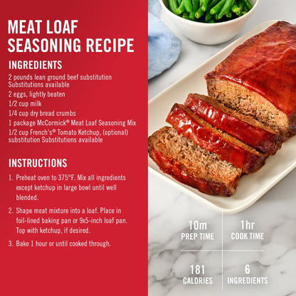 미국직구 맥코믹 Meat Loaf Seasoning Mix, 1.5 oz Packet