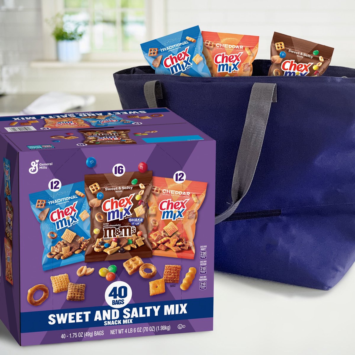 미국직구 Chex Mix Traditional 50g 12402 / Chex Mix Traditional, Cheddar and M&M Sweet & Salty  4