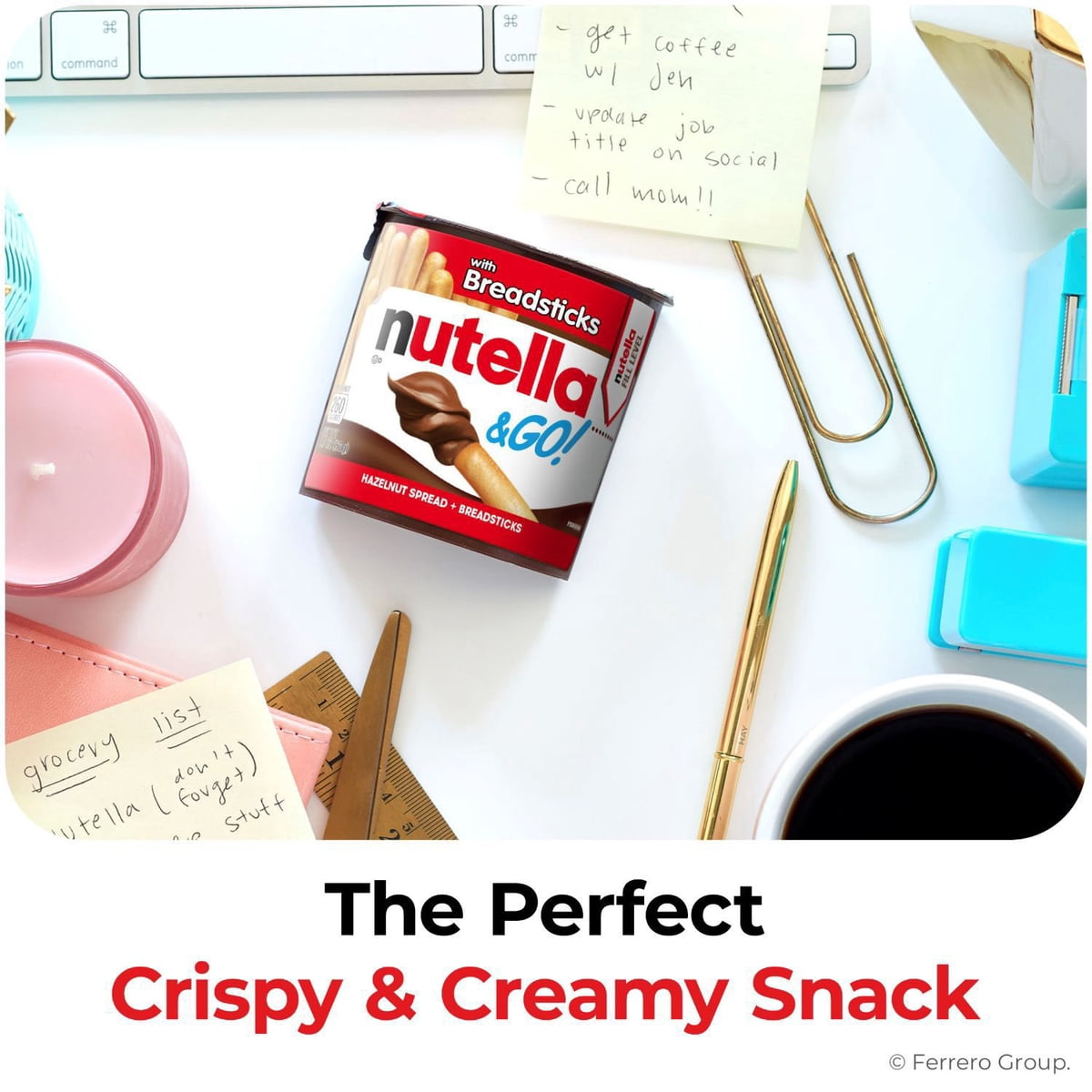 미국직구 Nutella & GO 견과 51g / Nutella & GO! Hazelnut and Cocoa Spread + Breadsticks, 51g, 16  3