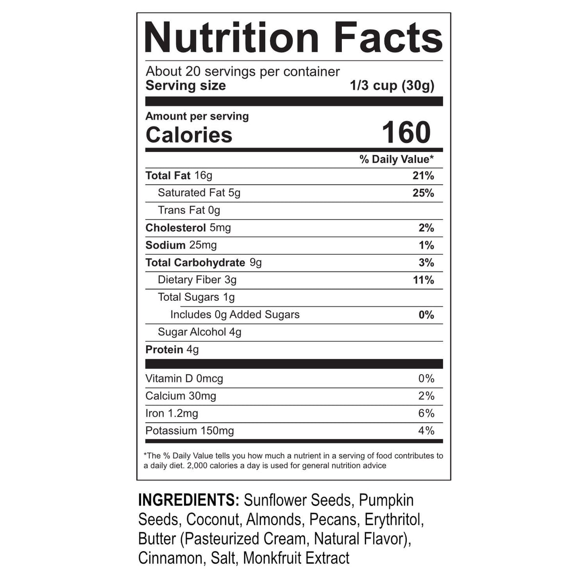 미국직구 NuTrail Low Carb 견과 624g / NuTrail Low Carb Keto Nut Granola, Cinnamon Pecan, 624g 7