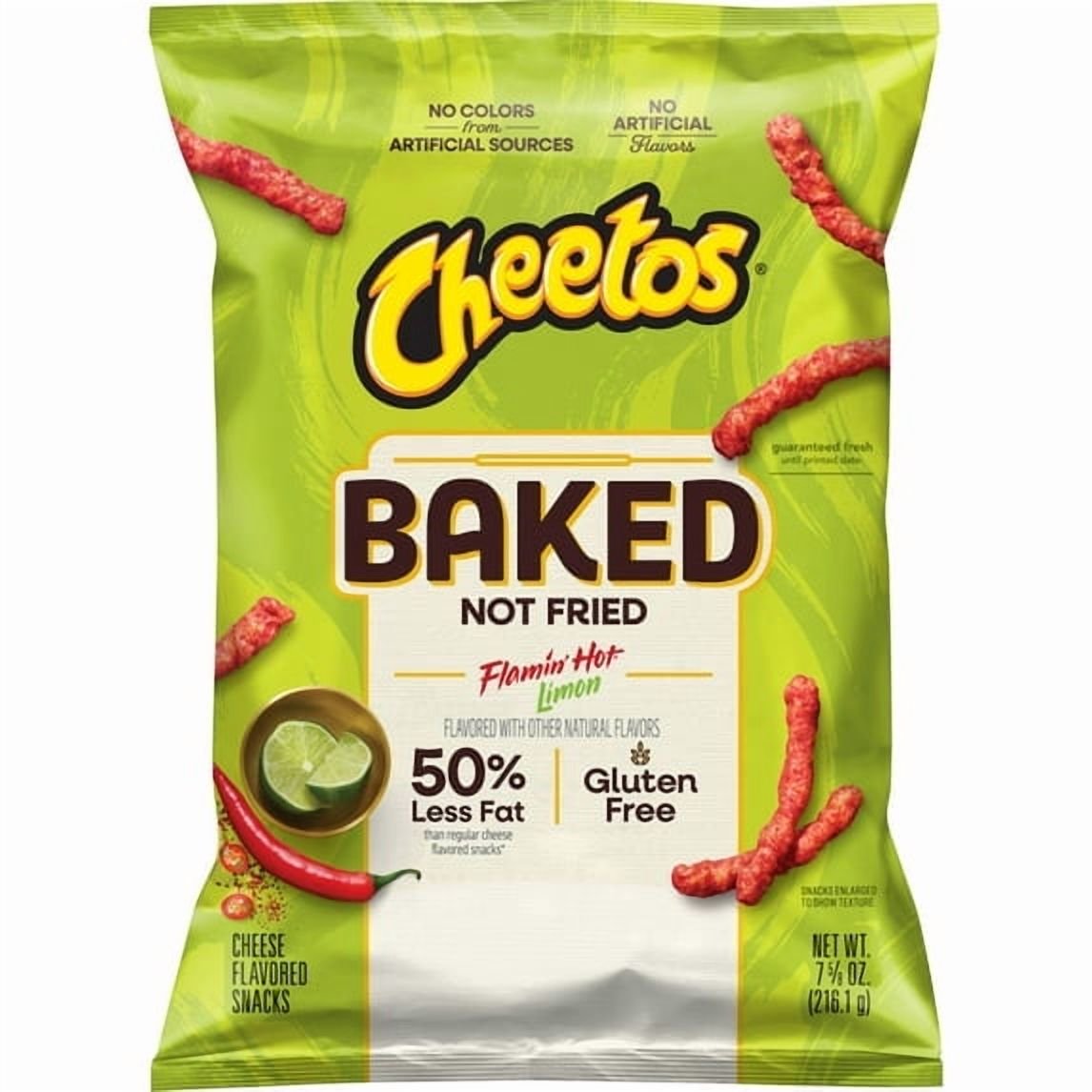 미국직구 215g 3팩 / ( 3 Pack ) Baked Cheetos Crunchy 50% Less Fat Flamin Hot Limon Cheese 4