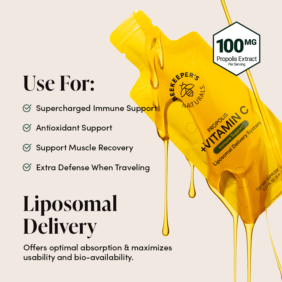 미국직구 Beekeeper's Naturals Propolis 비타민 x2 / Beekeeper's Naturals Propolis Liposomal Vitami 5