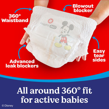 미국직구 하기스 리틀무버스 허그핏 360 기저귀 / Huggies Little Movers HuggFit 360 Diapers