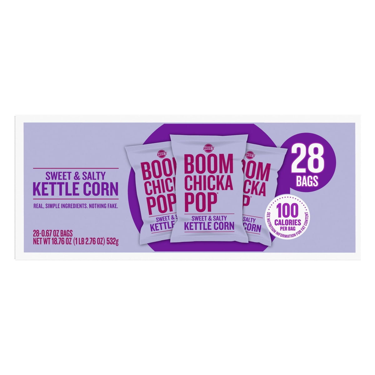 미국직구 Angie's BOOMCHICKAPOP Sweet 19g / Angie's BOOMCHICKAPOP Sweet & Salty Kettle Corn Pop 2
