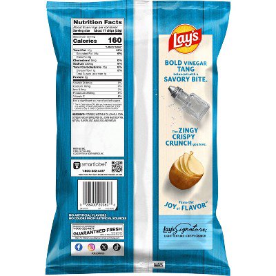 미국직구 Lay's Salt & 220g / Lay's Salt & Vinegar Flavored Potato Chips - 220g 3
