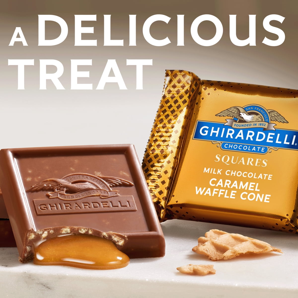 미국직구 GHIRARDELLI 초콜릿 147g 2팩 / GHIRARDELLI Milk Chocolate Candy SQUARES with Caramel Waffl 5