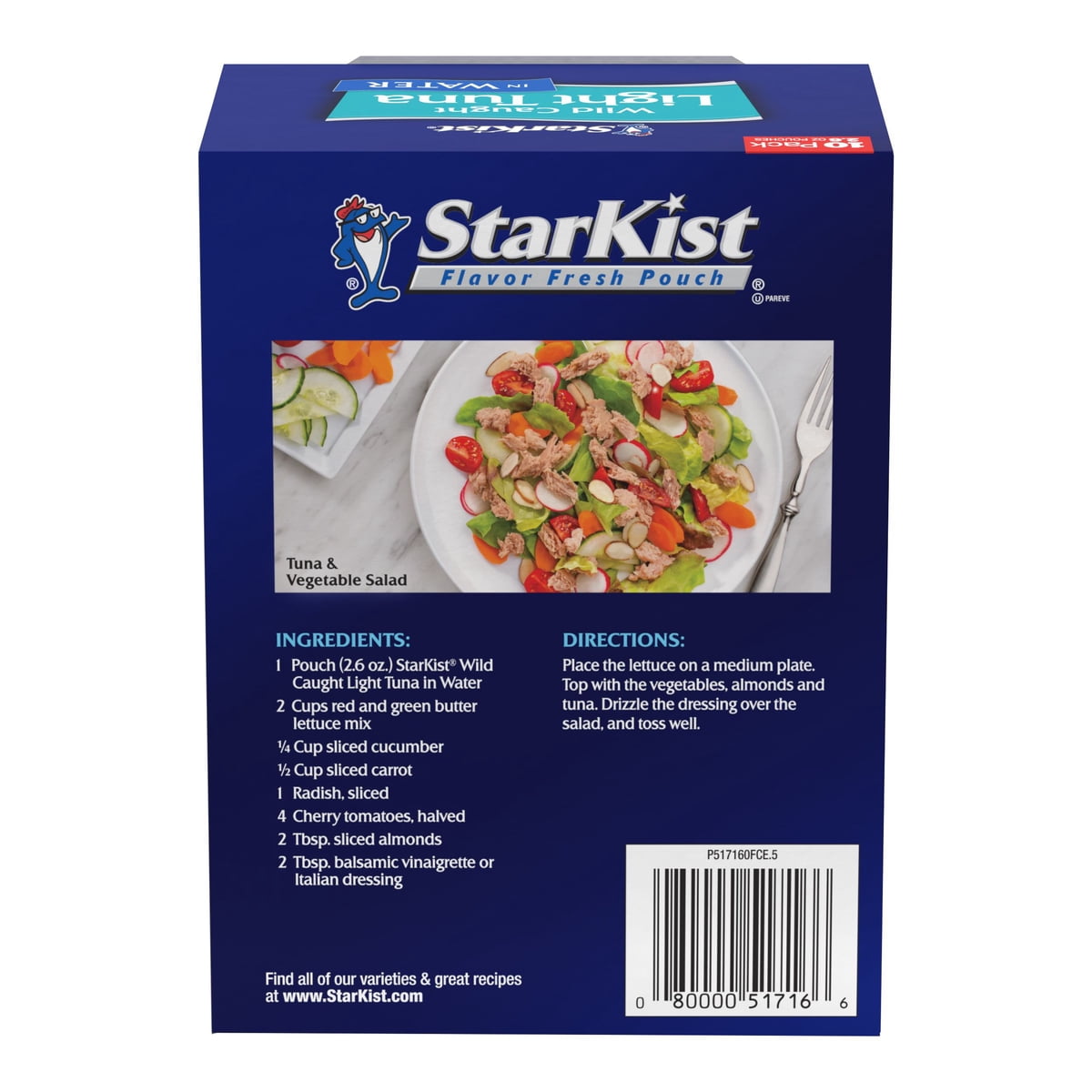 미국직구 StarKist Chunk Light 74g / StarKist Chunk Light Tuna in Water, 74g, 10 pk. 2