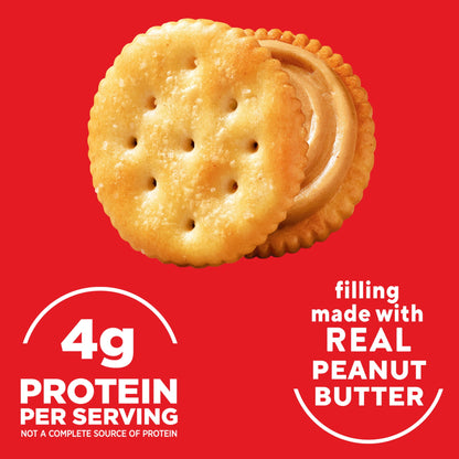 미국직구 리츠 Peanut Butter Sandwich Crackers, Lunch Snacks, 1.38 oz Snack Pack