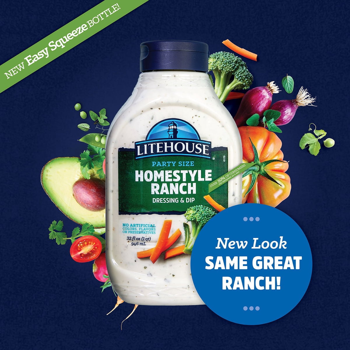미국직구 Litehouse Homestyle Ranch 946ml / Litehouse Homestyle Ranch Dressing and Dip, 946ml 3