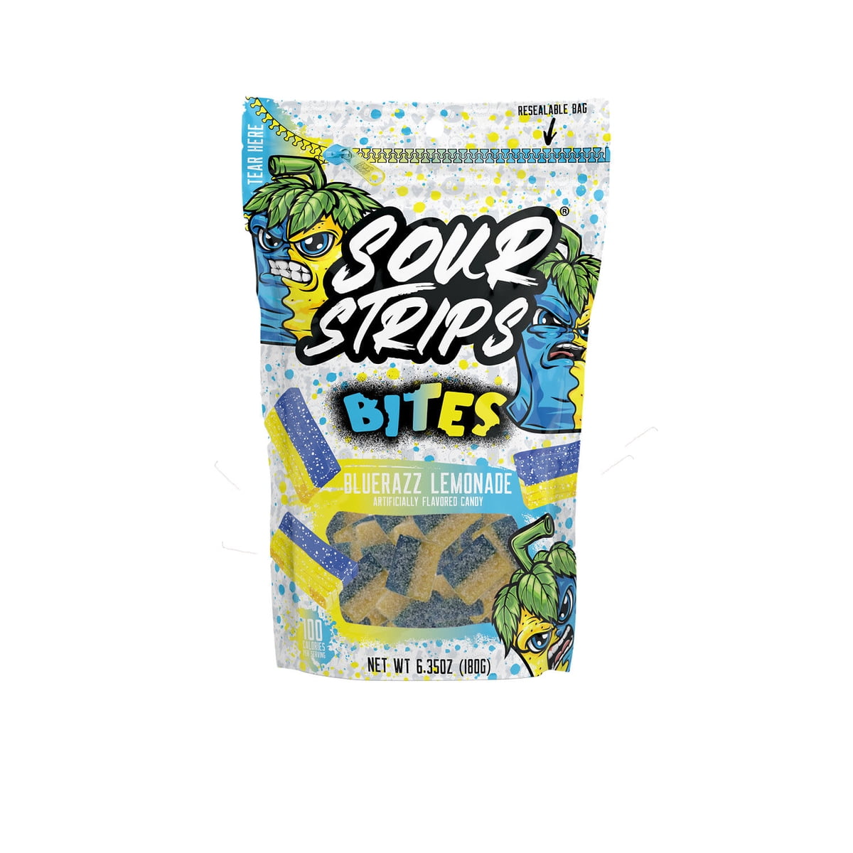미국직구 SOUR STRIPS Bites 캔디 180g 2팩 / SOUR STRIPS Bites Bluerazz Lemonade Flavored Chewy, Ca 2