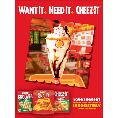 미국직구 치즈잇 Cheddar Jack Cheese Crackers, Baked Snack Crackers, 12.4 oz