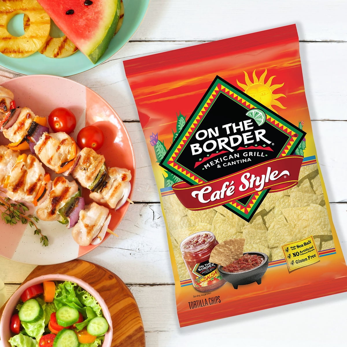 미국직구 On The Border 666g / On The Border Cafe Tortilla Chips, 666g 6