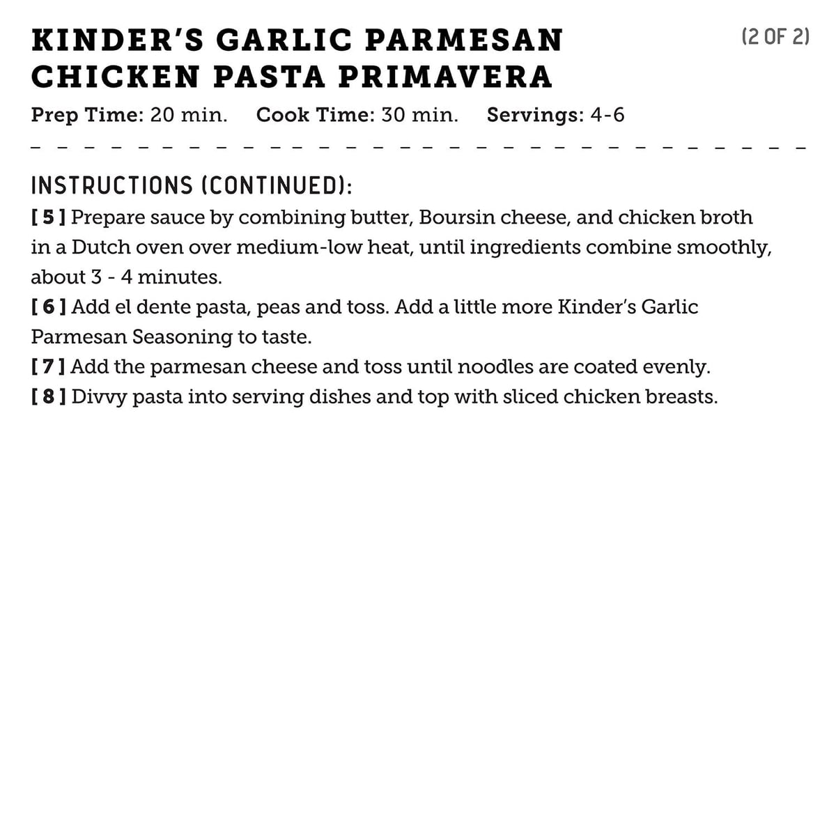 미국직구 Kinder's Garlic Parmesan 258g / Kinder's Garlic Parmesan Seasoning, 258g 7