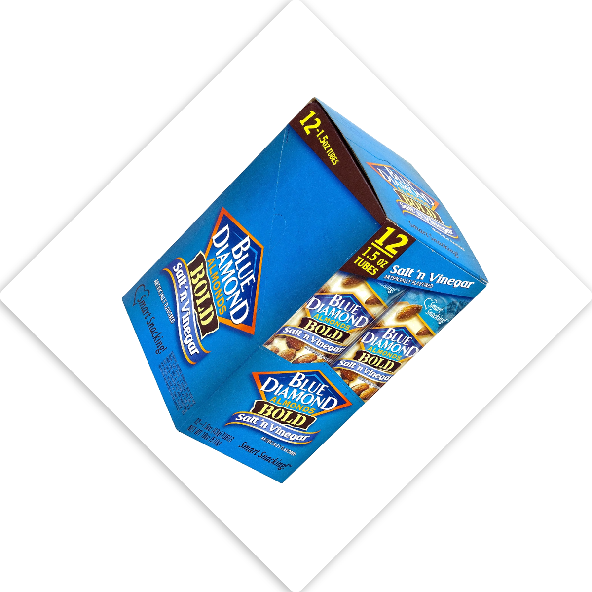 미국직구 Blue Diamond Salt 견과 43g / Blue Diamond Salt and Vinegar Almonds, 12 Tubes x 43g Each 4