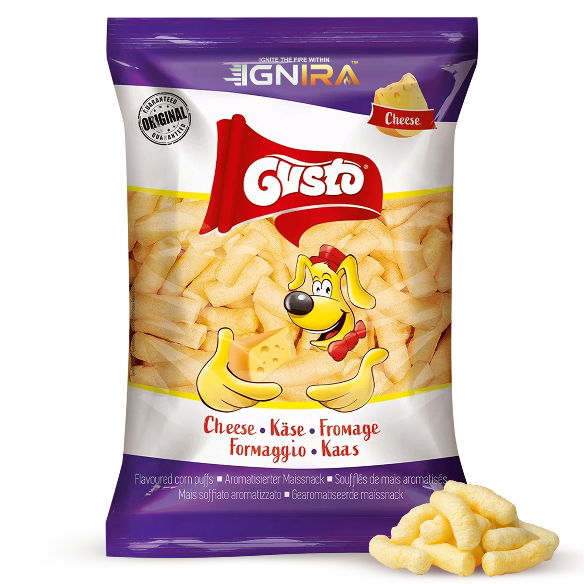 미국직구 6팩 / (6 pack) Gusto Cheese Puffs Snack from IGNIRA, Baked Cheese Puff Treat 2