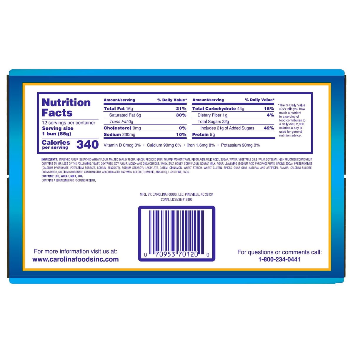 미국직구 Duchess Honey Buns 85g / Duchess Honey Buns, 85g, 12 pk. 4