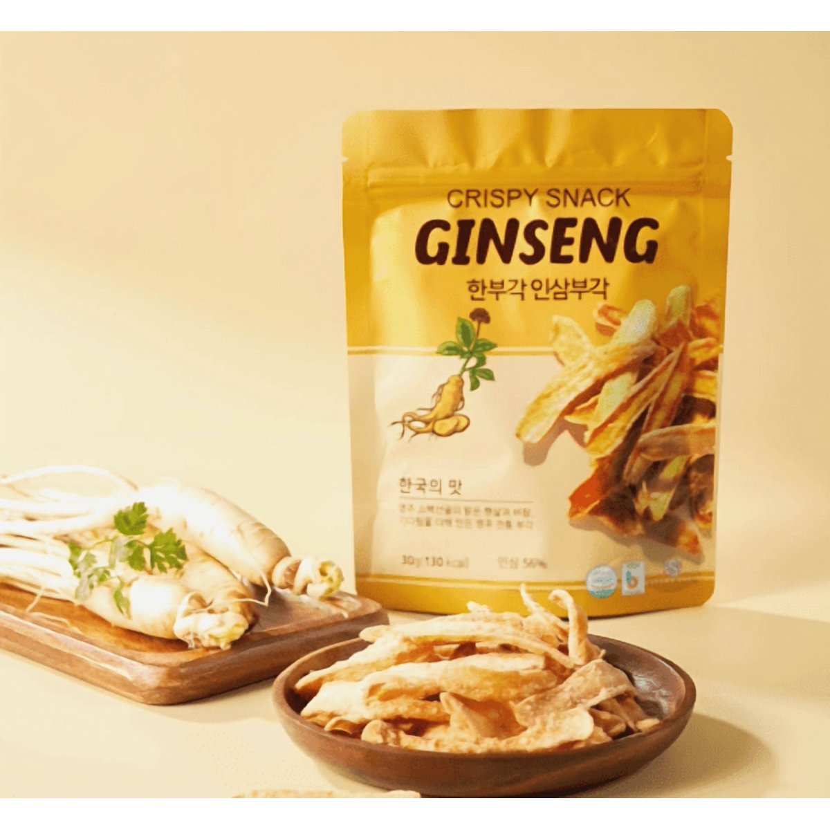 미국직구 HANBUGAK Korean Ginseng 30g / HANBUGAK Korean Ginseng Bugak Snack, Crispy Vegetable C 5