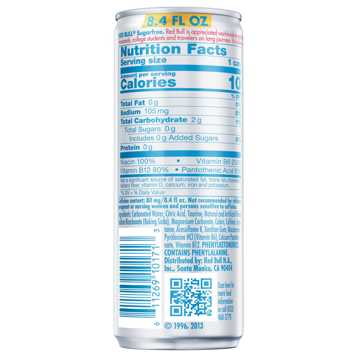 미국직구 Red Bull Energy Drink, Sugar Free, 8.4 fl oz, 24 ct