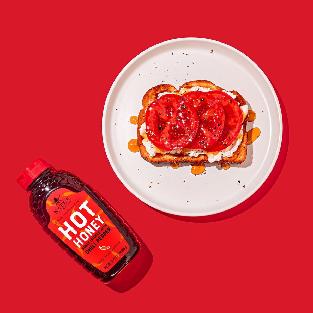 미국직구 Nate's Honey 100% 680g / Nate's Honey 100% Pure Hot Honey with Habanero Chili Peppers 4