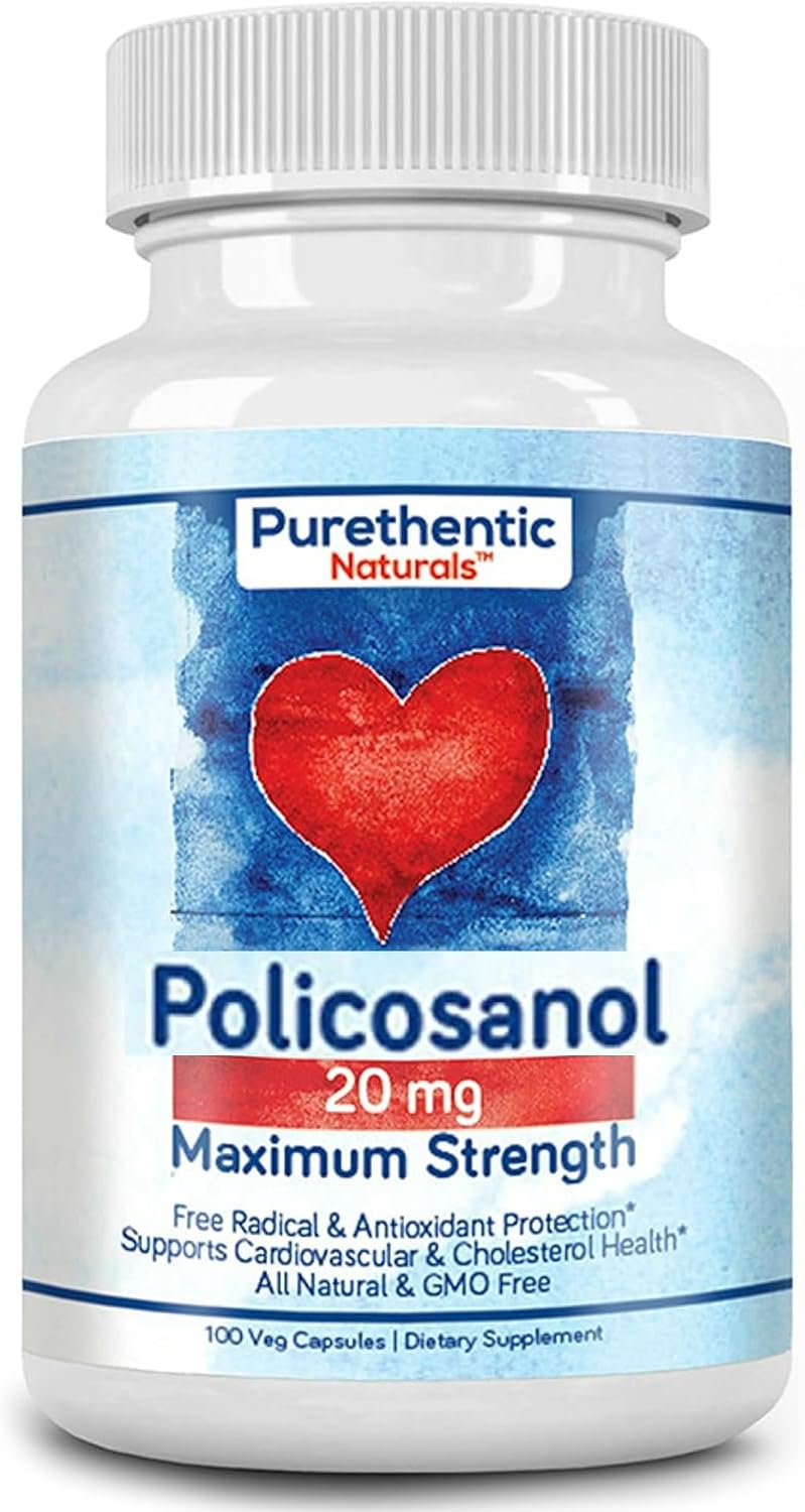 미국직구  폴리코사놀 20mg 100캡슐 Policosanol 20mg from Pure Sugar Cane, 100 Capsules