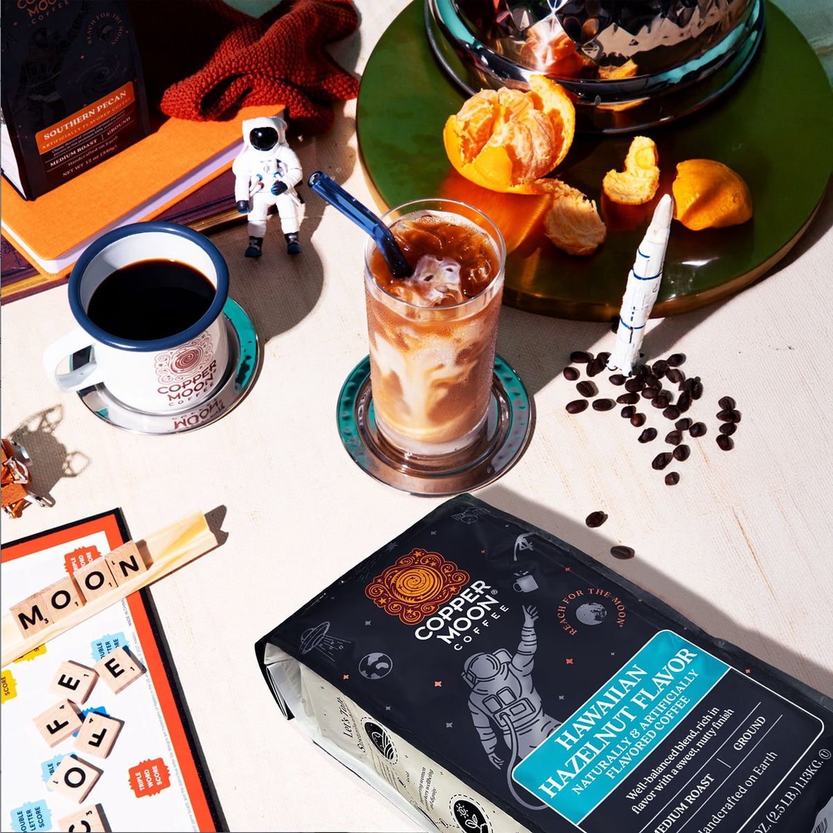 미국직구 Copper Moon 커피 1.1kg / Copper Moon Coffee Medium Roast Ground Coffee, Hawaiian Hazeln 7