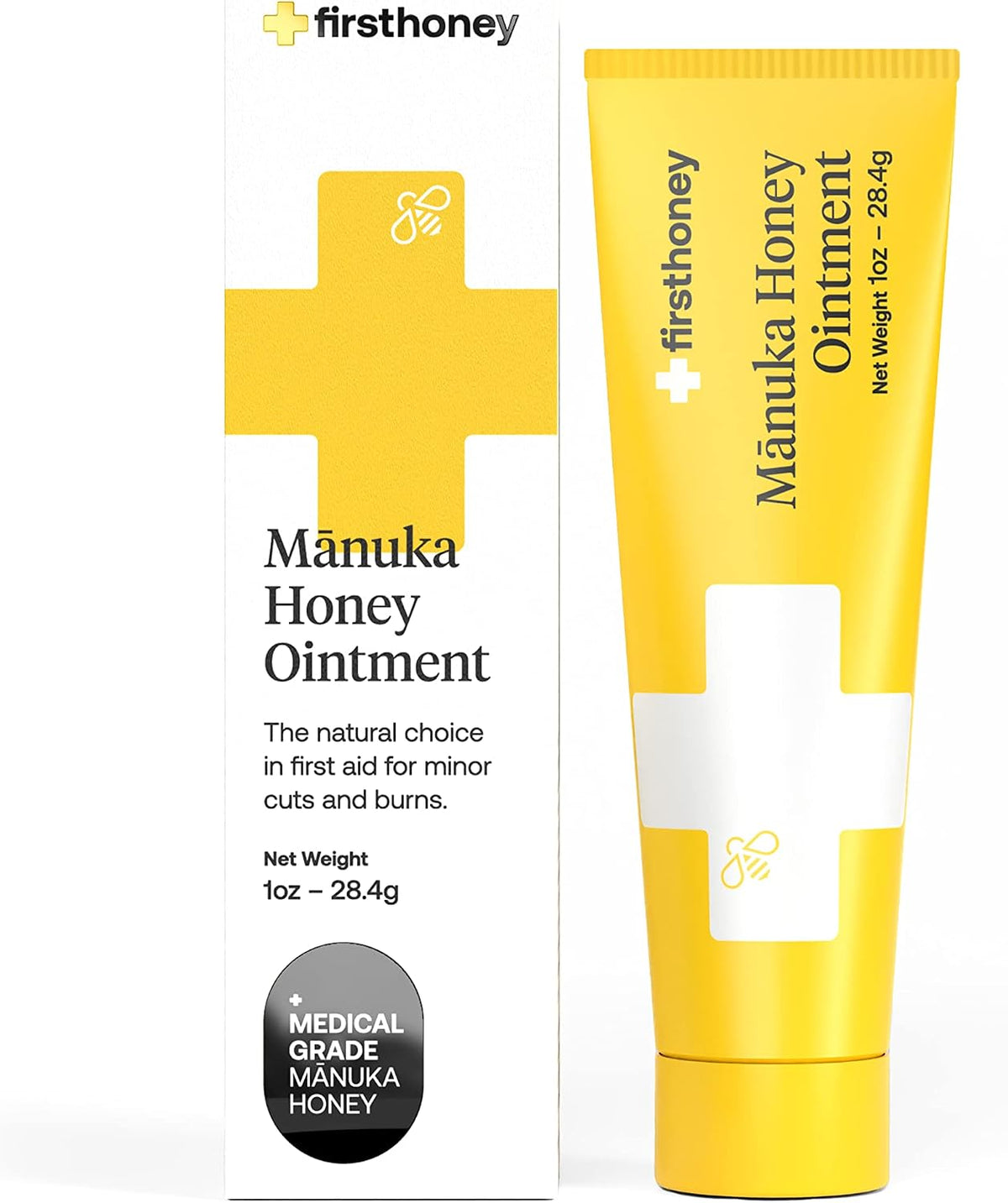 미국직구 퍼스트허니 마누카 허니 연고 28g First Honey Manuka Honey Ointment, 100% Active Leptospermum, 1 oz(28.4g)