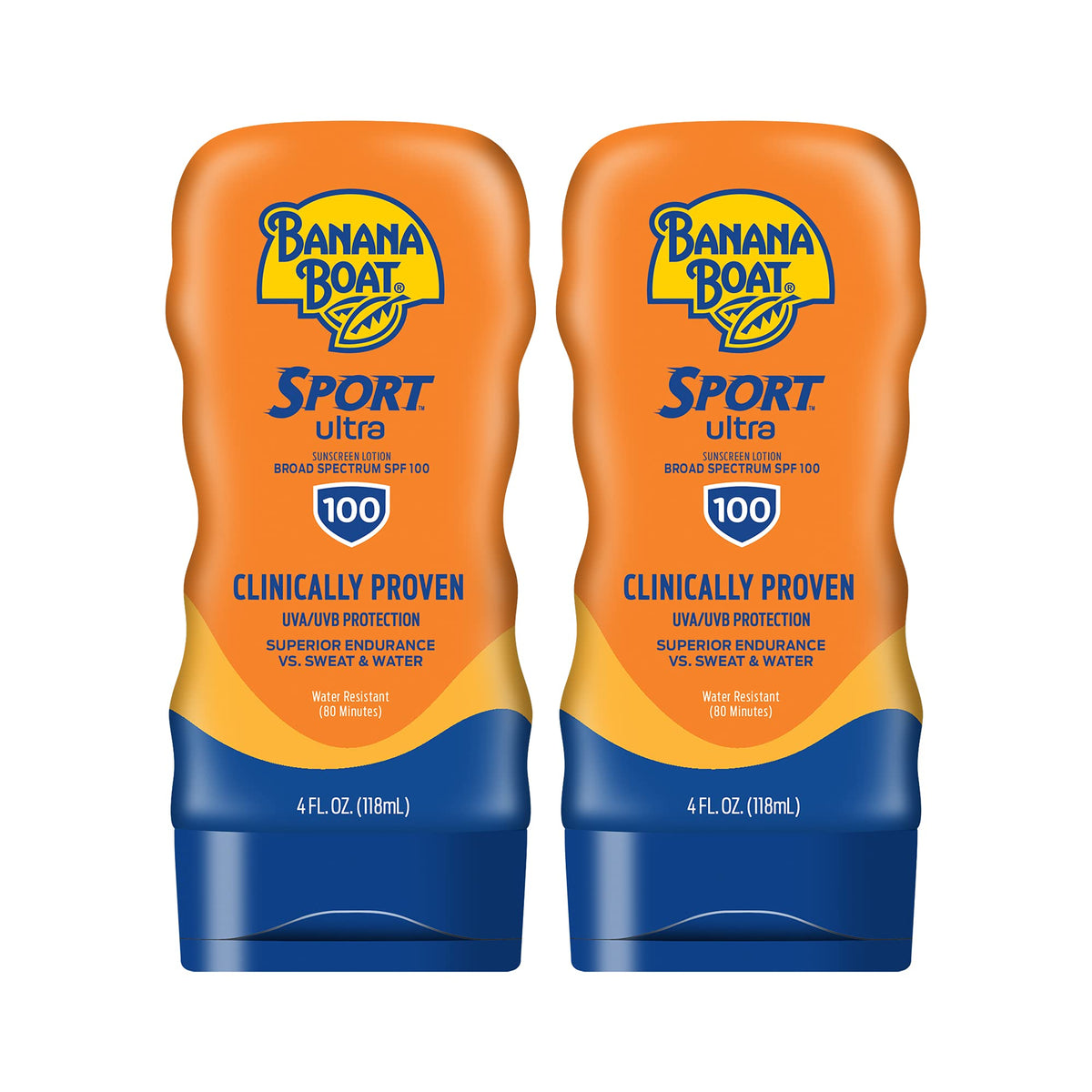 Banana Boat Banana Boat Sport SPF 100 Sunscreen Lotion, 4 oz (2 Pack)