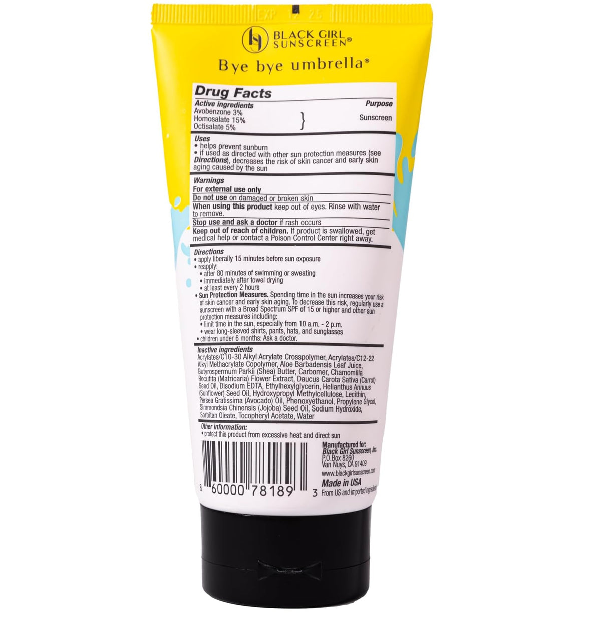 BLACK GIRL SUNSCREEN 선크림 SPF50 2