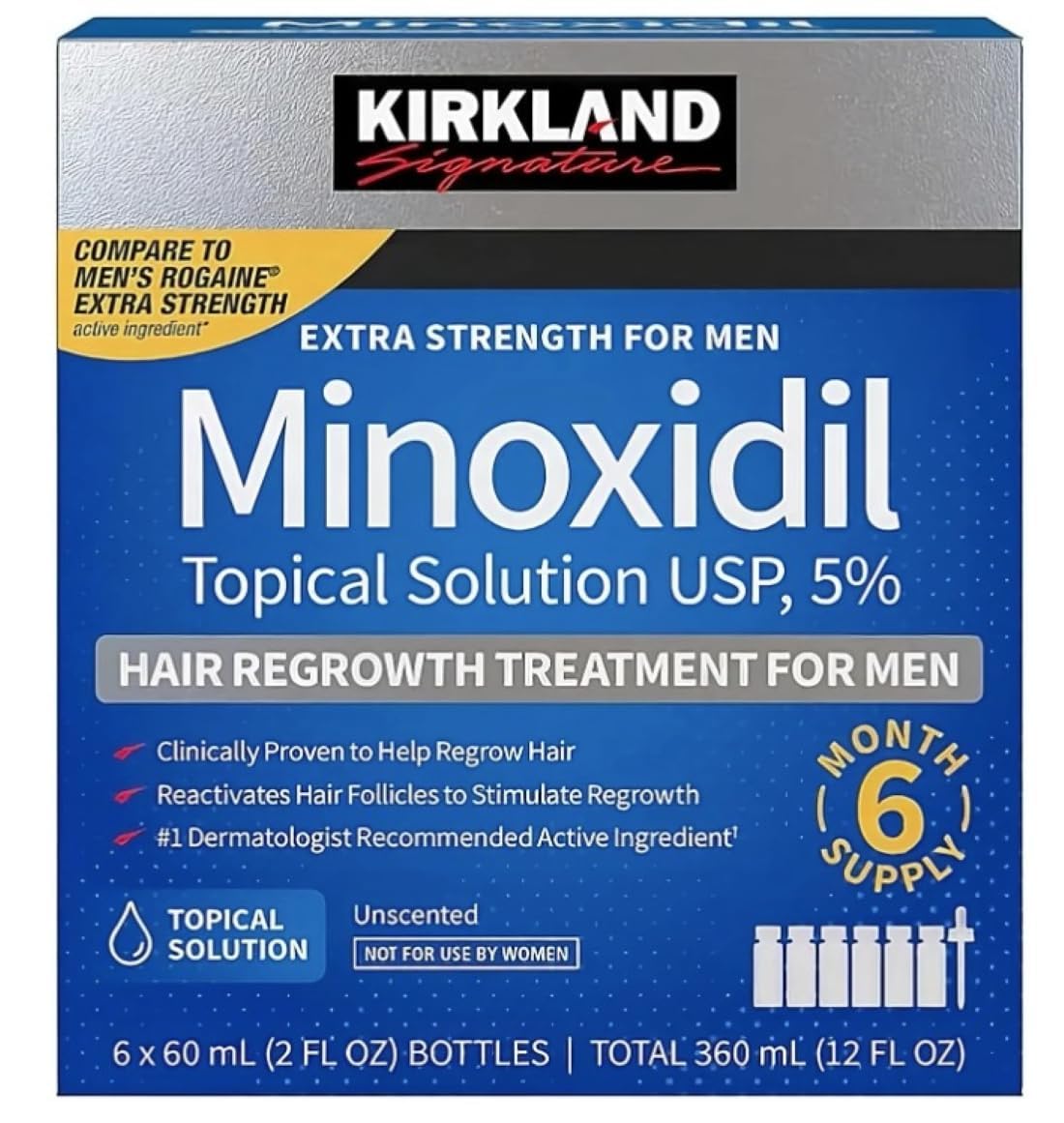 미국직구 커클랜드 미녹시딜 5% 액상 / Kirkland Signature Minoxidil Topical Solution USP 5%, Extra Strengt 3
