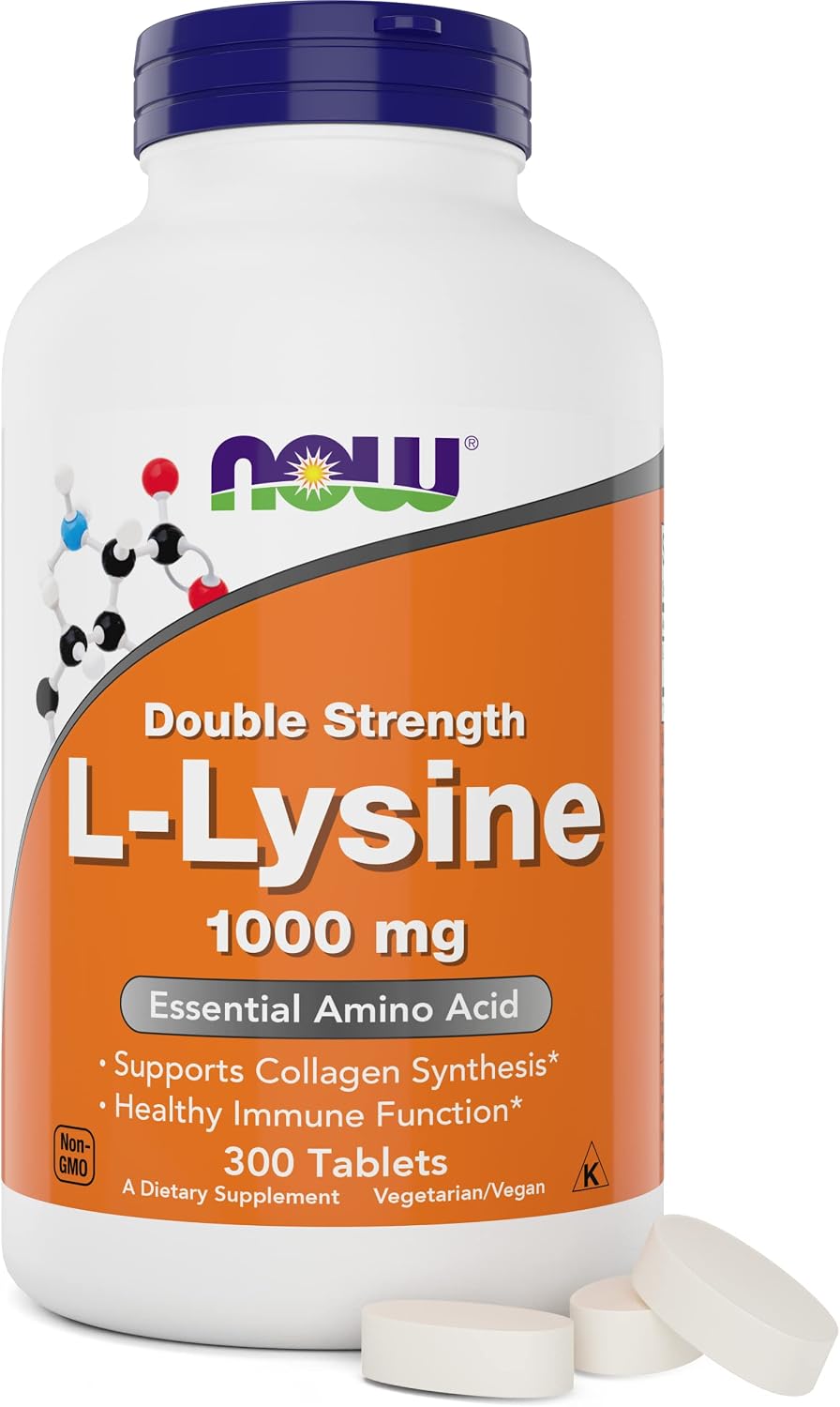 미국직구 나우푸드 L-라이신 1000mg 더블스트렝스 300정 NOW Foods L-Lysine 1000mg Double Strength, 300 Tablets
