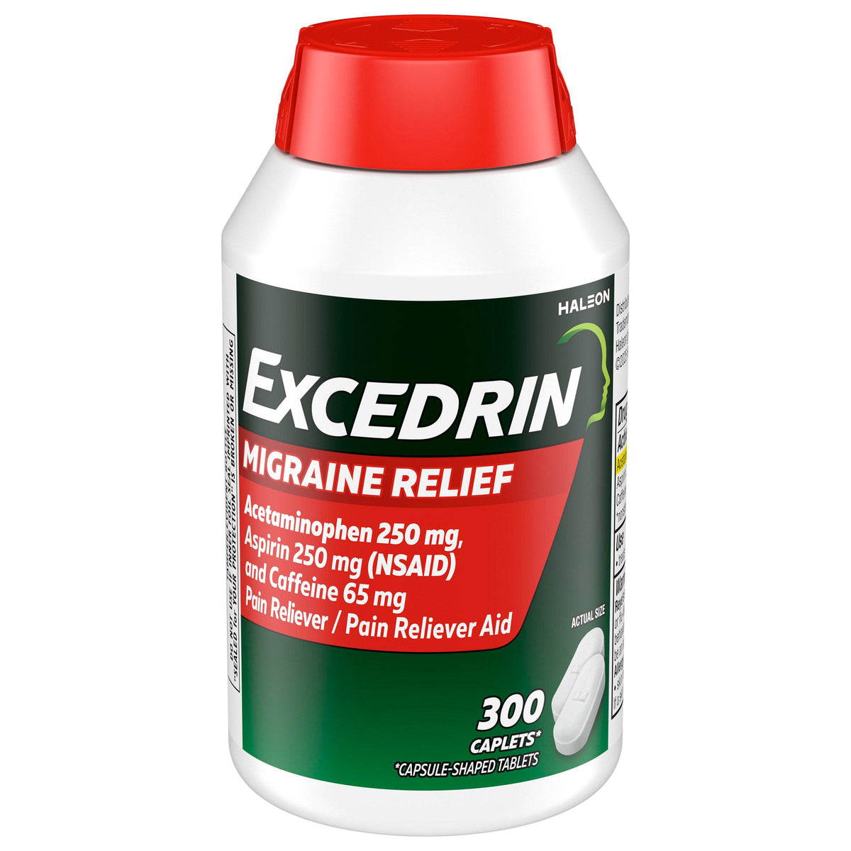 미국직구 엑세드린 생활건강 Excedrin Migraine for Migraine Relief, 300 Caplets