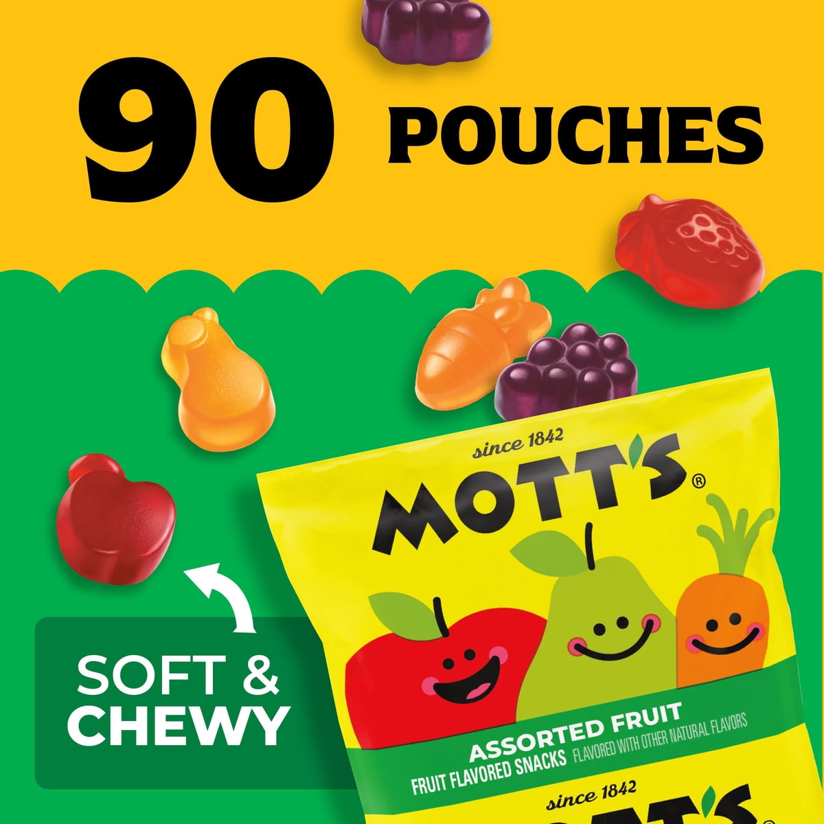 미국직구 Mott's 23g / Mott's Assorted Fruit Flavored Snacks, 23g, 90 pk. 4