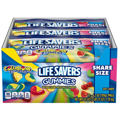 미국직구 Life Savers Gummies Collisions, 4.2 oz, 15 ct