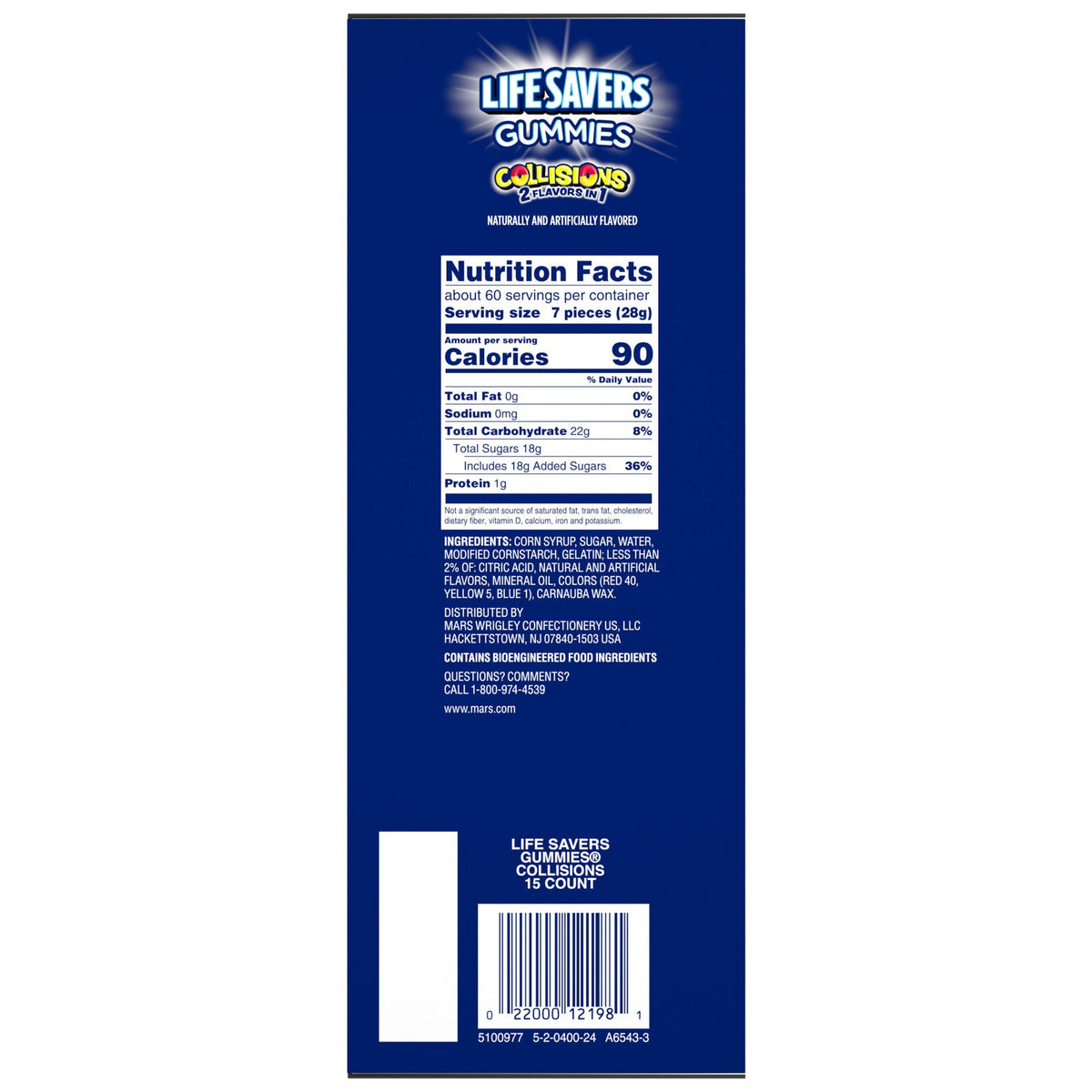 미국직구 Life Savers Gummies Collisions, 4.2 oz, 15 ct