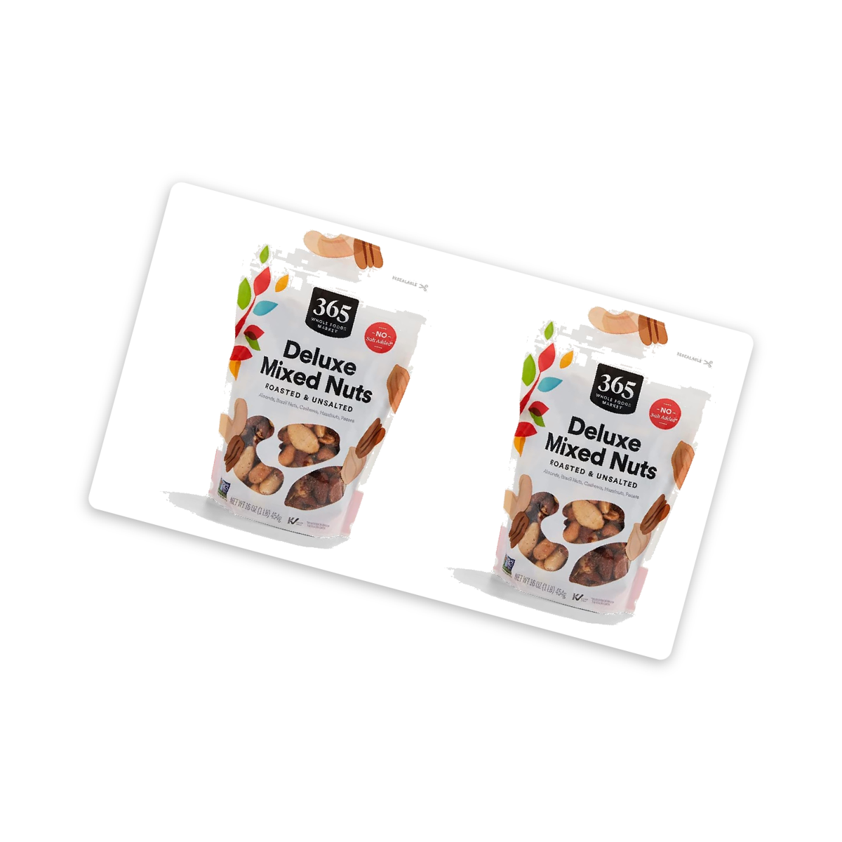 미국직구 3 Pack 365 견과 454g 3팩 / 3 Pack | 365 by Whole Foods Market Unsalted Deluxe Mixed Nuts 2